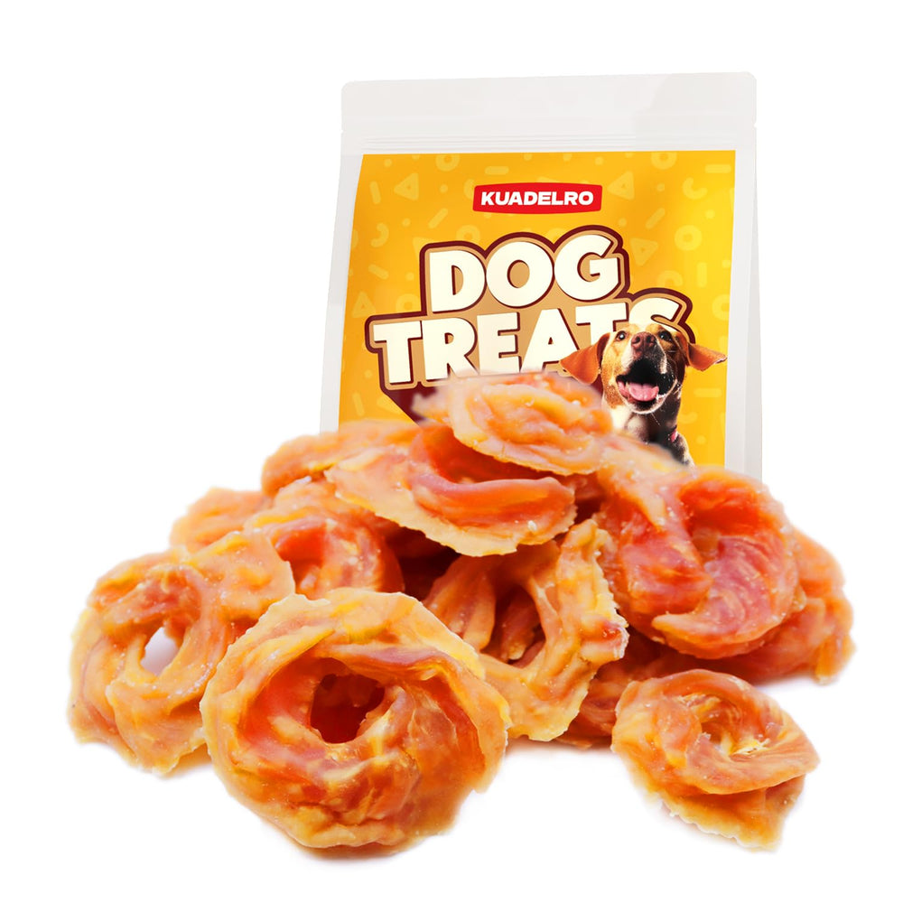 KUADELRO Chicken Rings Dog Training Treats 10.54 oz