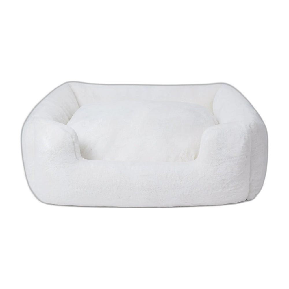 Hello Doggie Big Baby Bolster Dog Bed, 37 x 30 in, shown on a white background