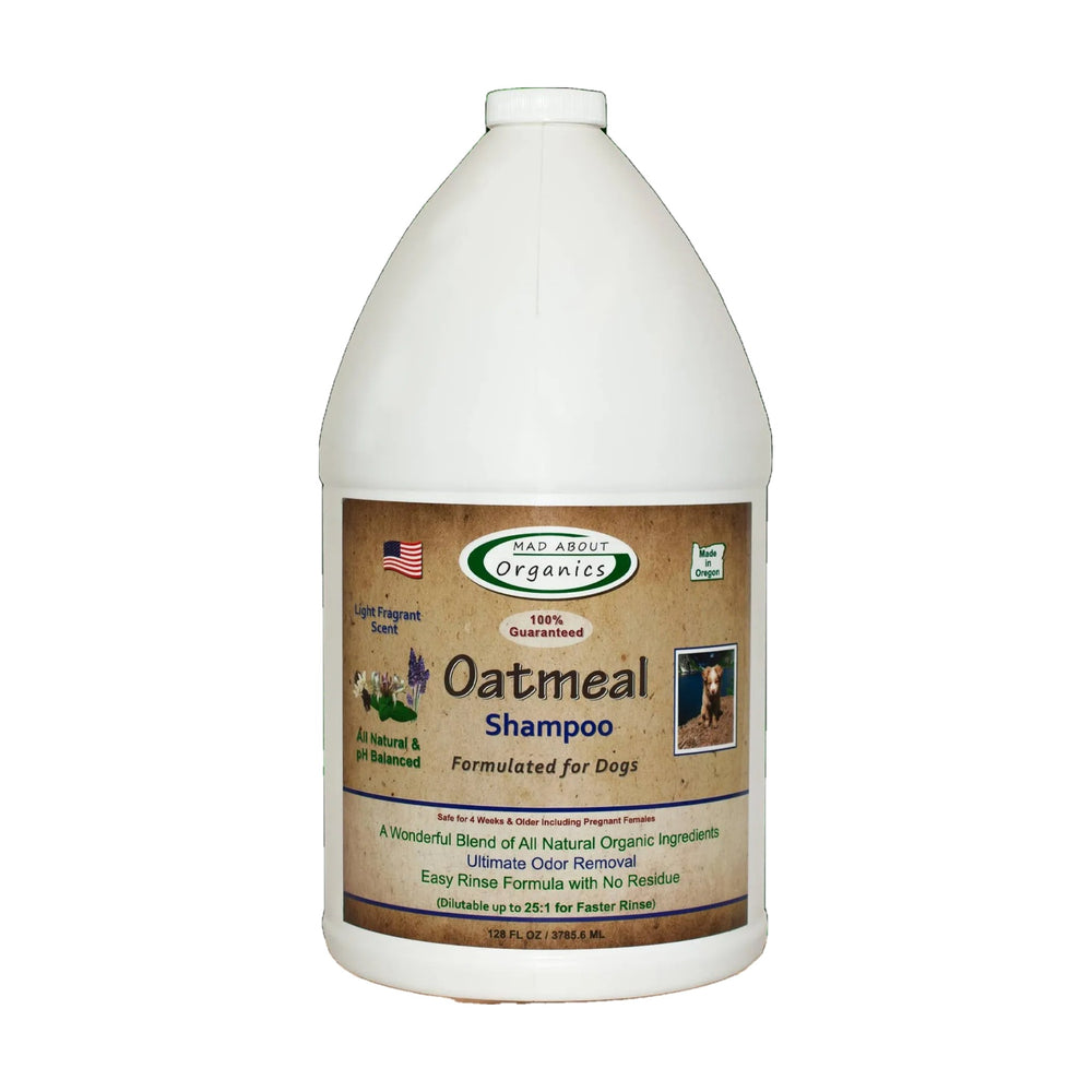 Mad About Organics Oatmeal Dog Shampoo, 1-gallon jug