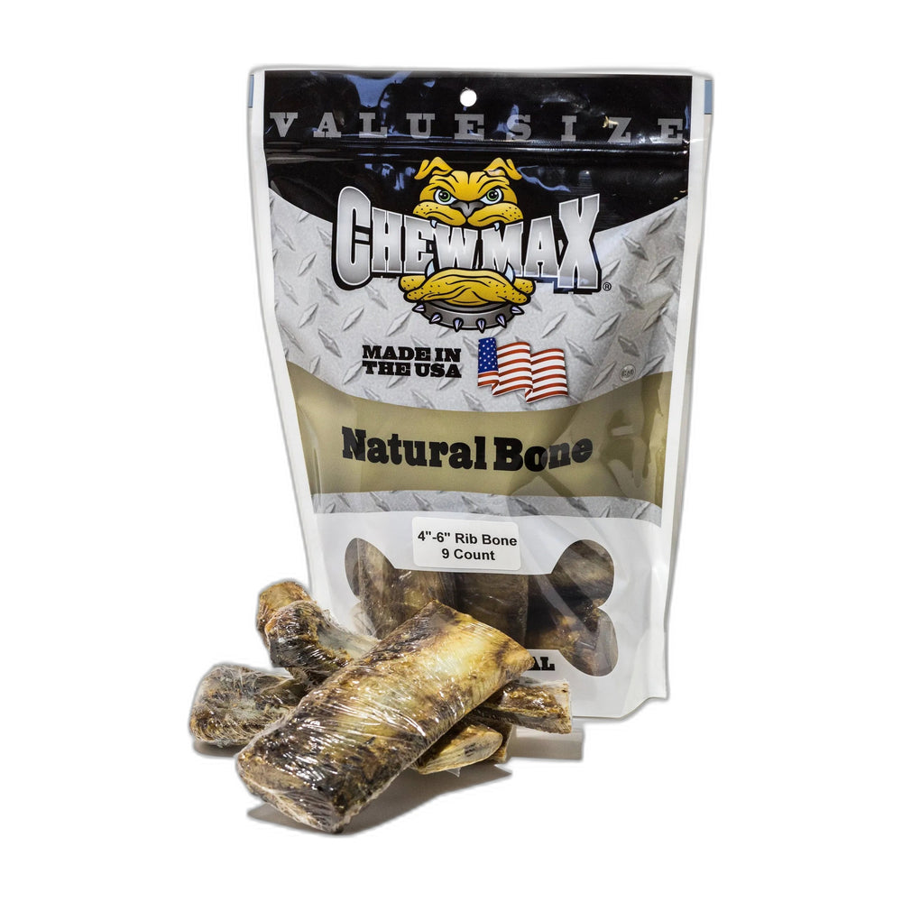 ChewMax Beef Rib Dog Bones, Case of 6