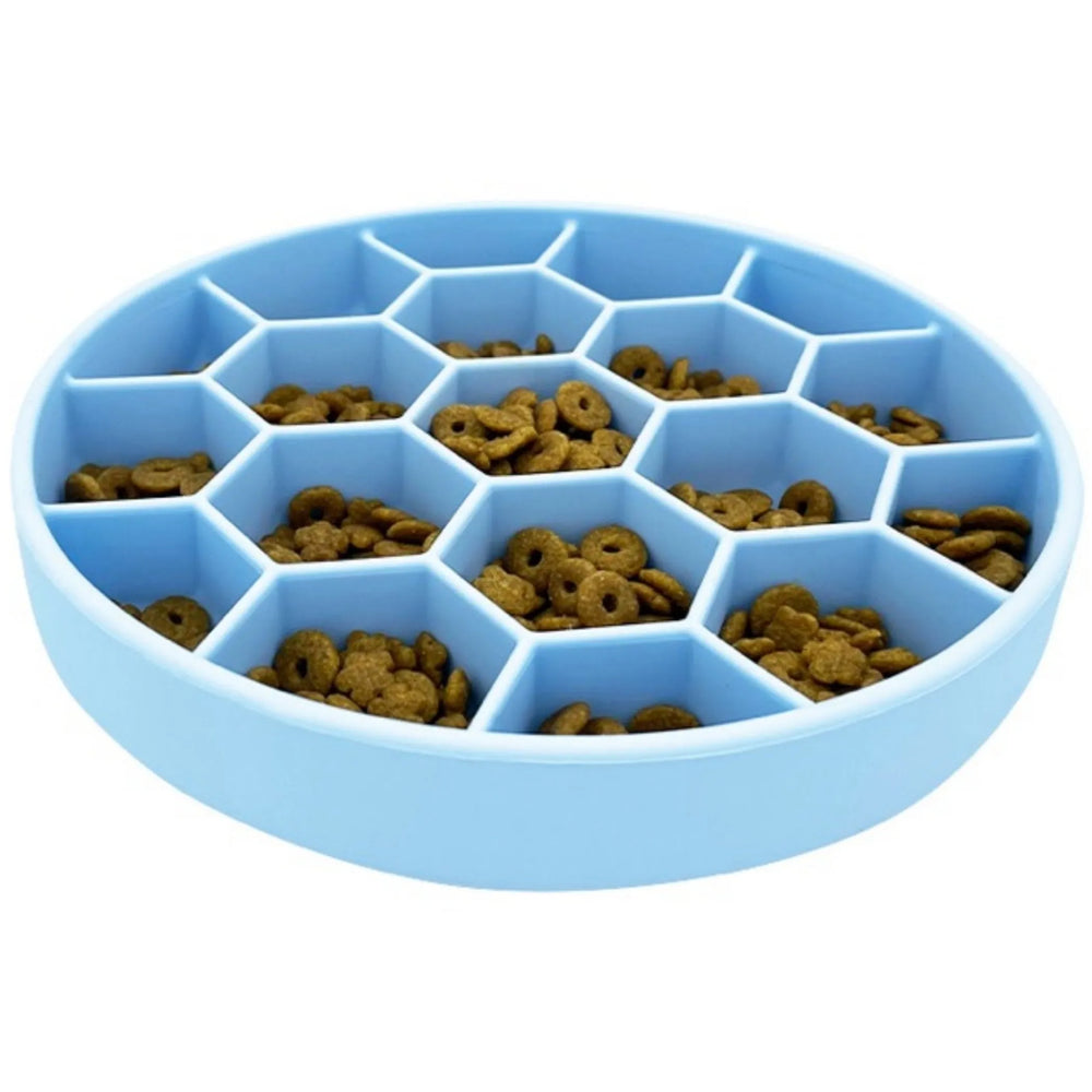 Mr. Peanut's Silicone Slow Feeder Dog Bowl, Anti-Gulp Design