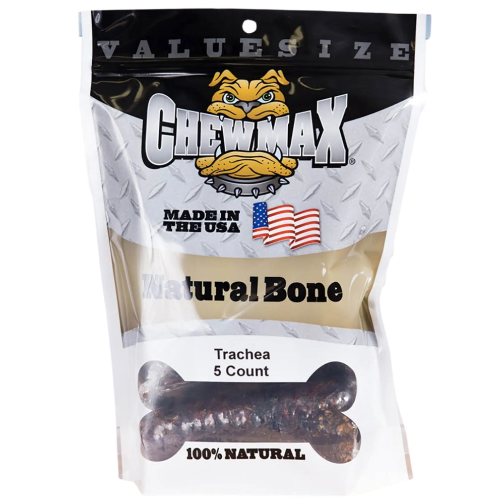 ChewMax 5 to 6 inch roasted beef trachea dog chews, view 1