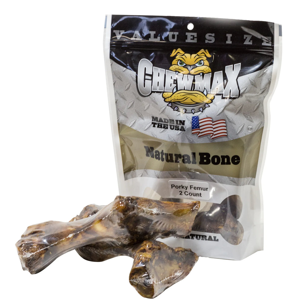 ChewMax roasted pork femur dog bone, view 1