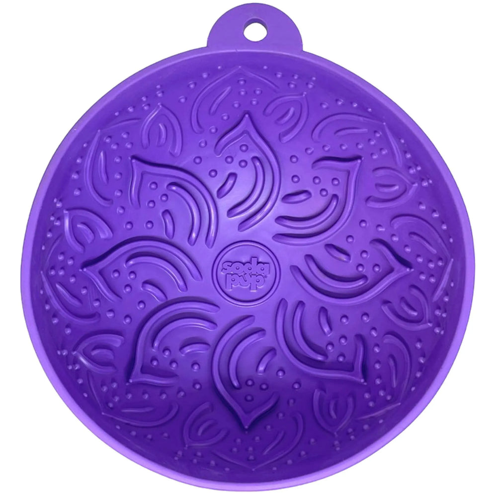SodaPup Tipsy wobble lick bowl, plum