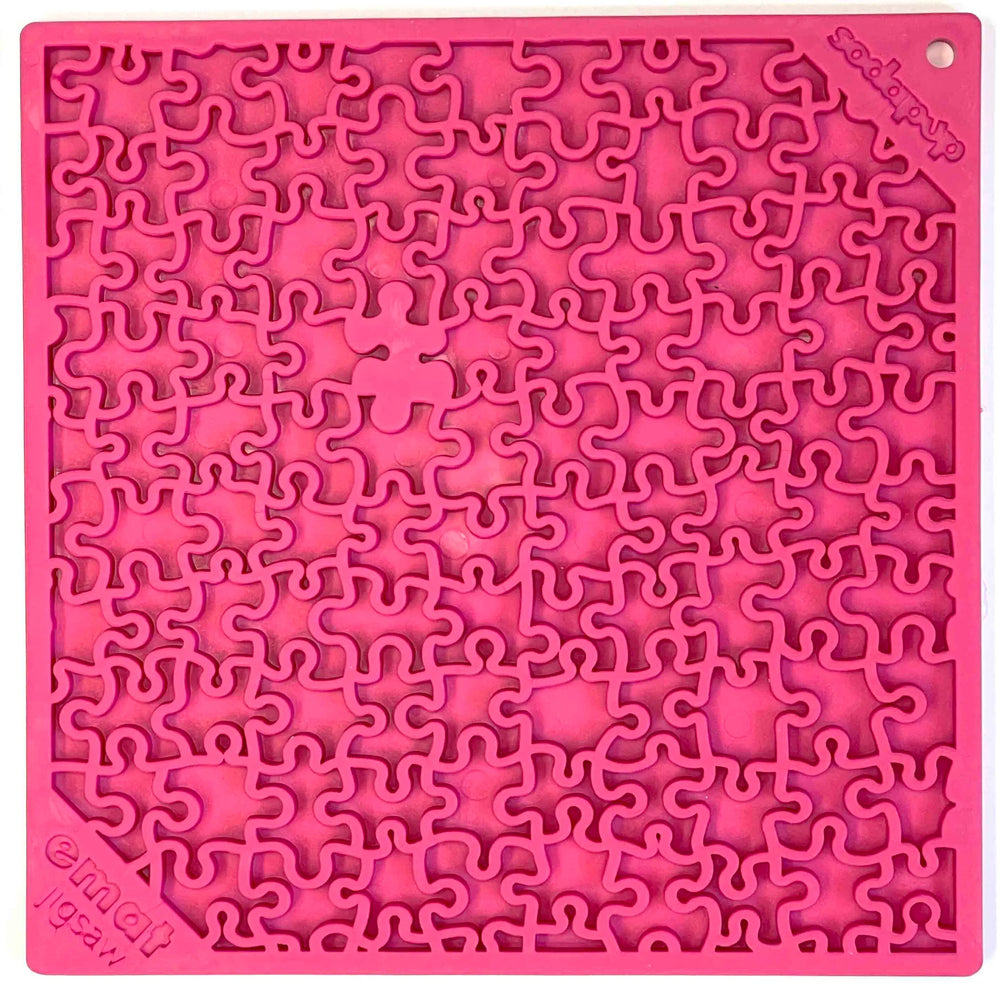 SodaPup Jigsaw Dog Lick Mat, 8 in, Slow Feeding Enrichment