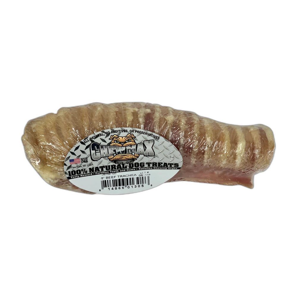 ChewMax Beef Trachea Dog Bones, 6 in, Case of 24