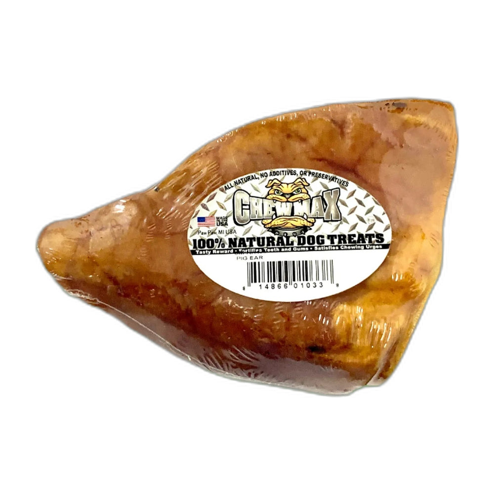ChewMax Pig Ear Dog Chews, 50 or 100 Count